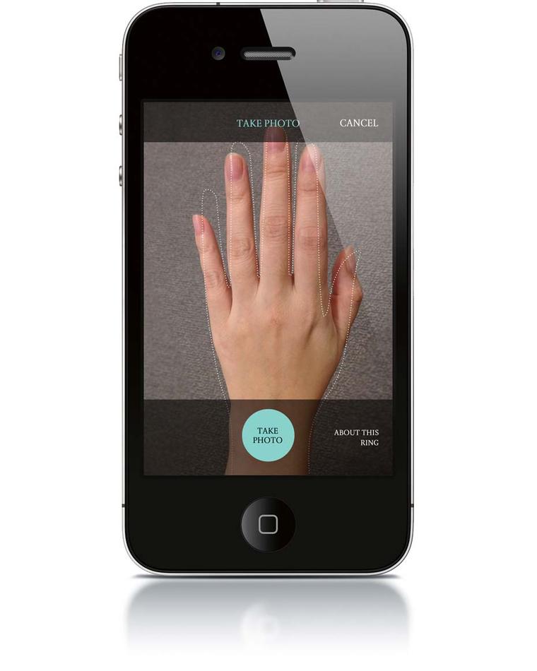 Tiffany & Co. recently launched a new bridal app feature, the ring sizer, which allows users to physically place a ring on the screen and align it with a circle to determine ring size.